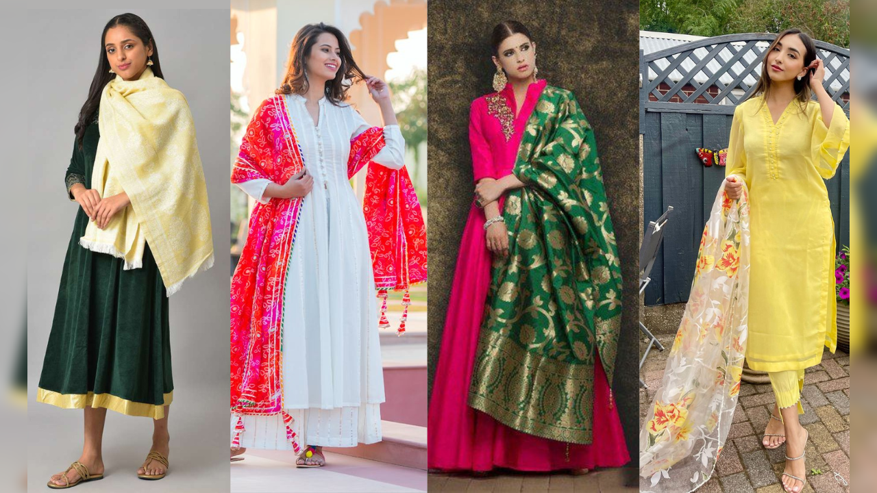 Stylish Dupattas for plain suits