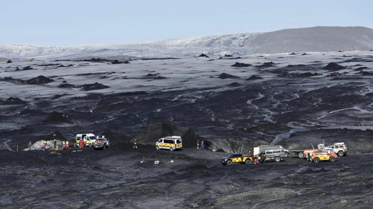 Iceland Ice Cave Collapse