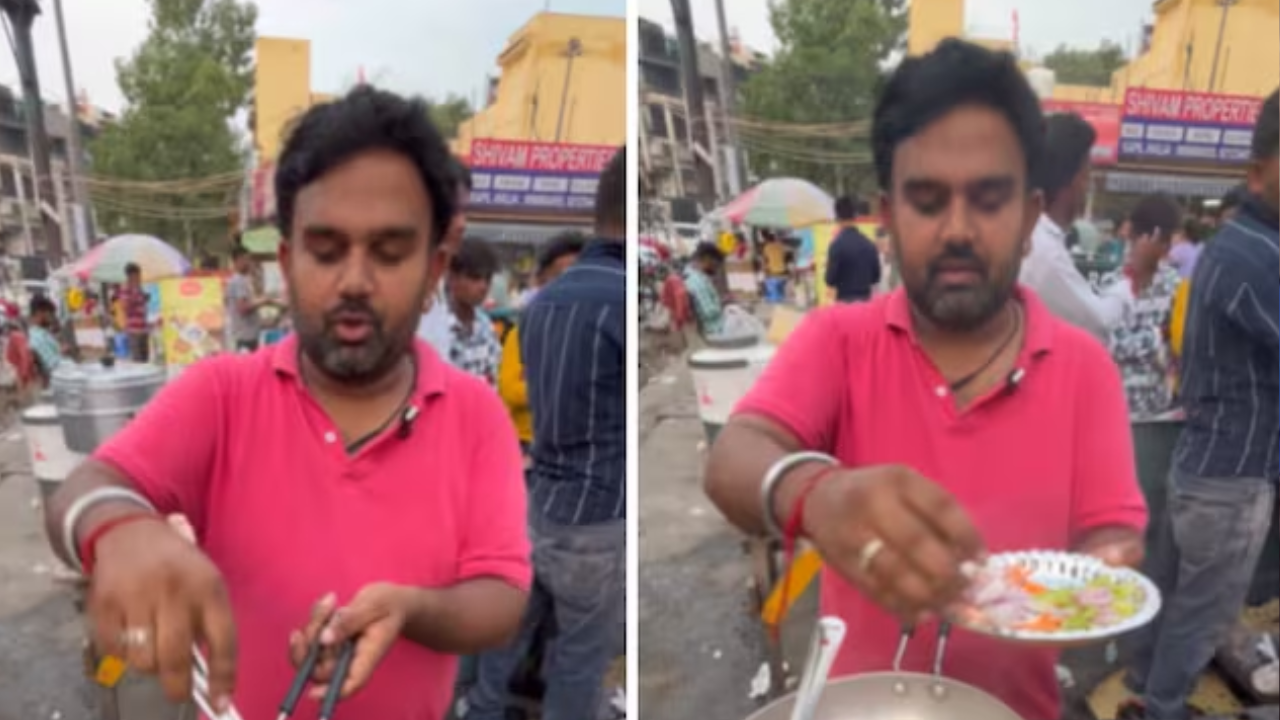 Delhi Street Vendor Sells Dry Fruits Paneer Momos