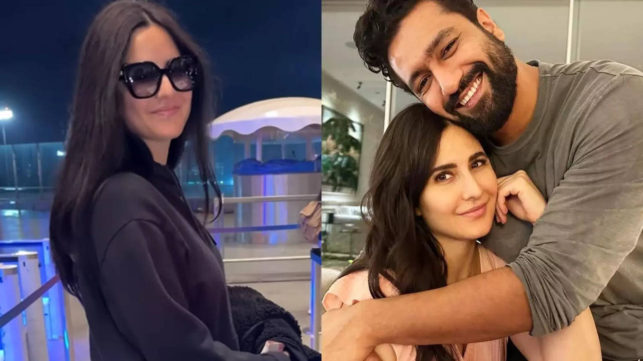 Vicky Kaushal Gives Out Husband Goals As He Drops Wife Katrina Kaif To Airport, Actress Looks Radiant In Black. Watch