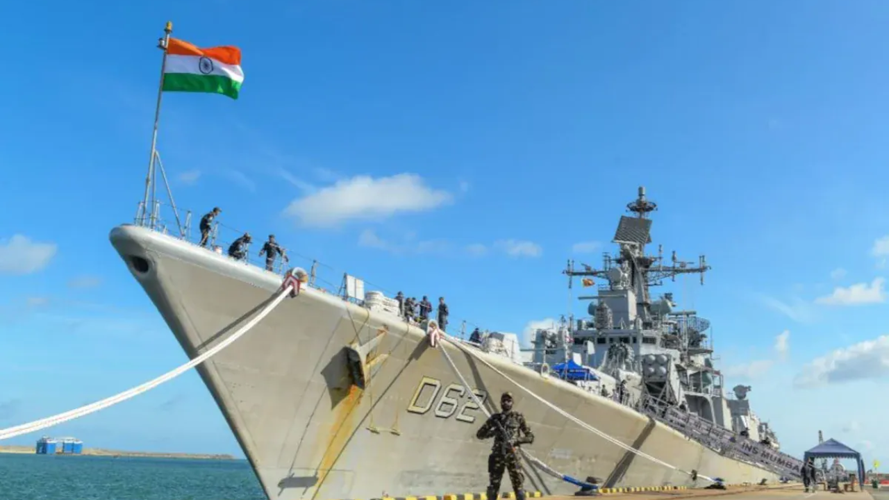 This is warship Mumbai's first visit to any port in Sri Lanka