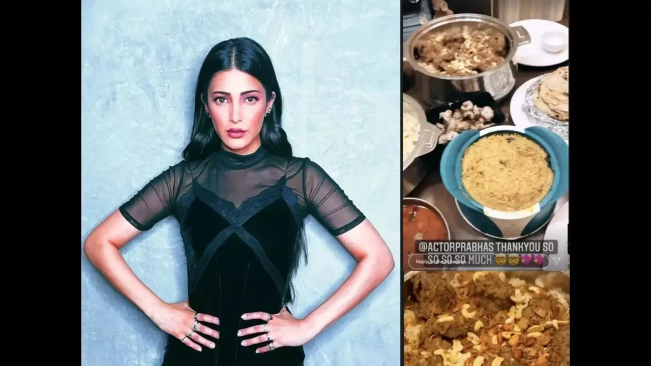 Shruti Haasan prabhas food