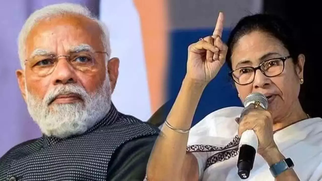 PM Narendra Modi and West Bengal CM Mamata Banerjee