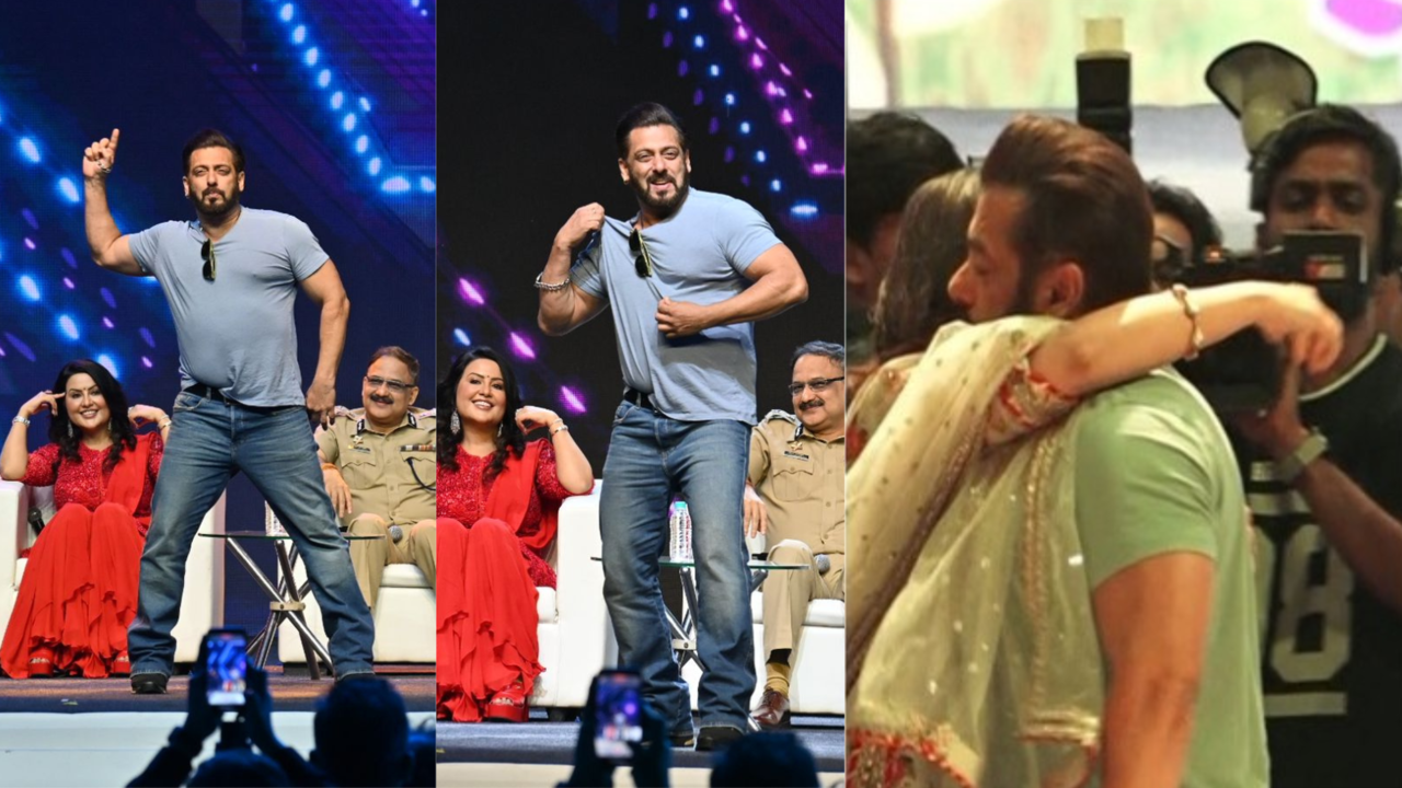 Salman Khan Grooves To Jalwa, Spotted Hugging Sonali Bendre At Event. Fans Reminded Of Prem-Preeti Jodi From HSSH