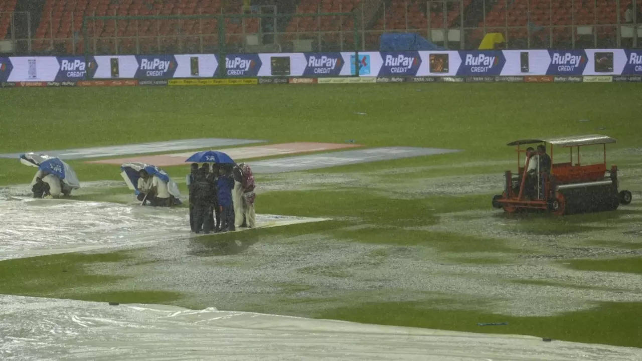 Good Place To Swim: Afghanistan Star's BRUTAL Dig At Greater Noida Stadium Conditions As Rain Spoils Practice