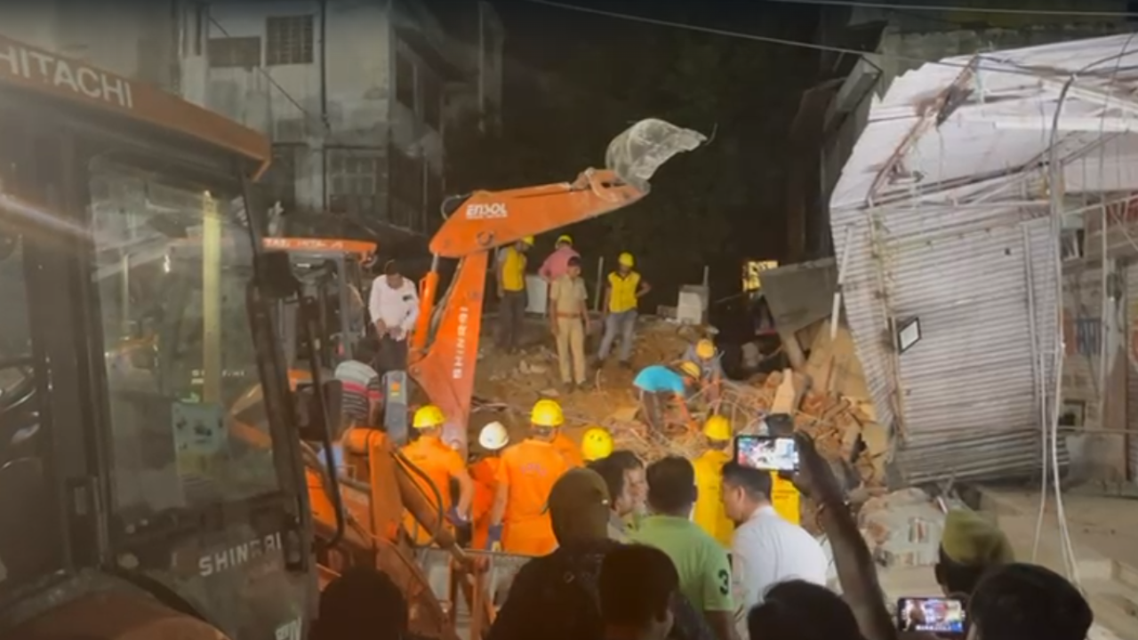 2-Storey Building Collapses In Jaipur