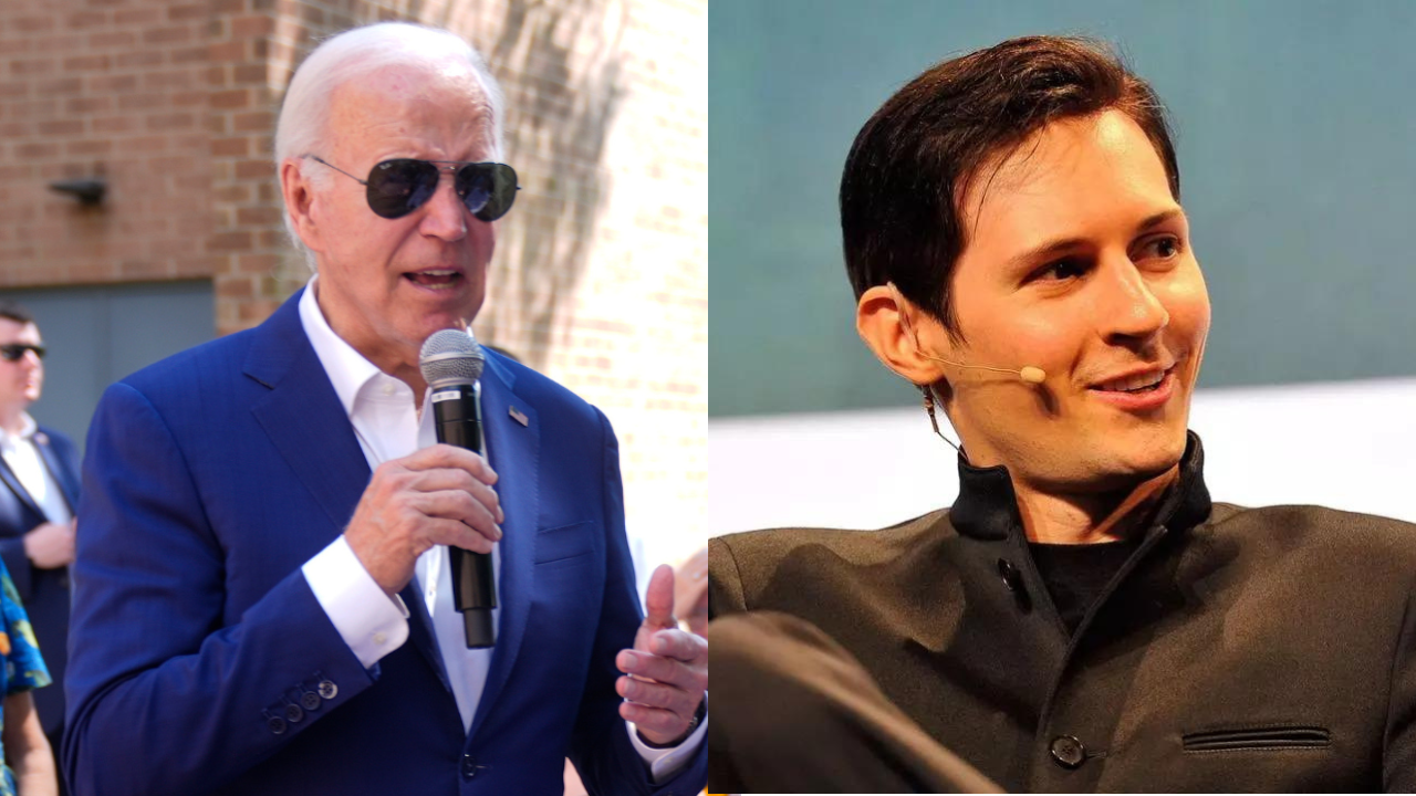 Joe Biden and Pavel Durov