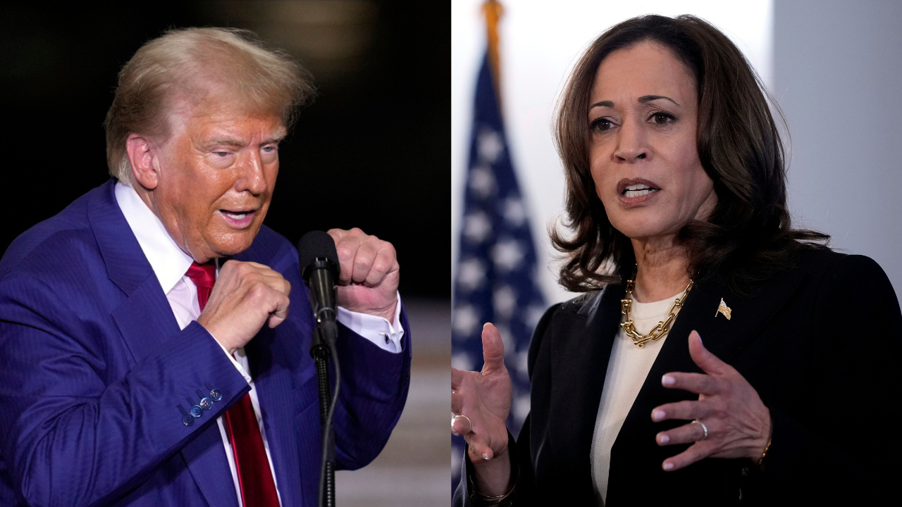 TRump and Harris - AP