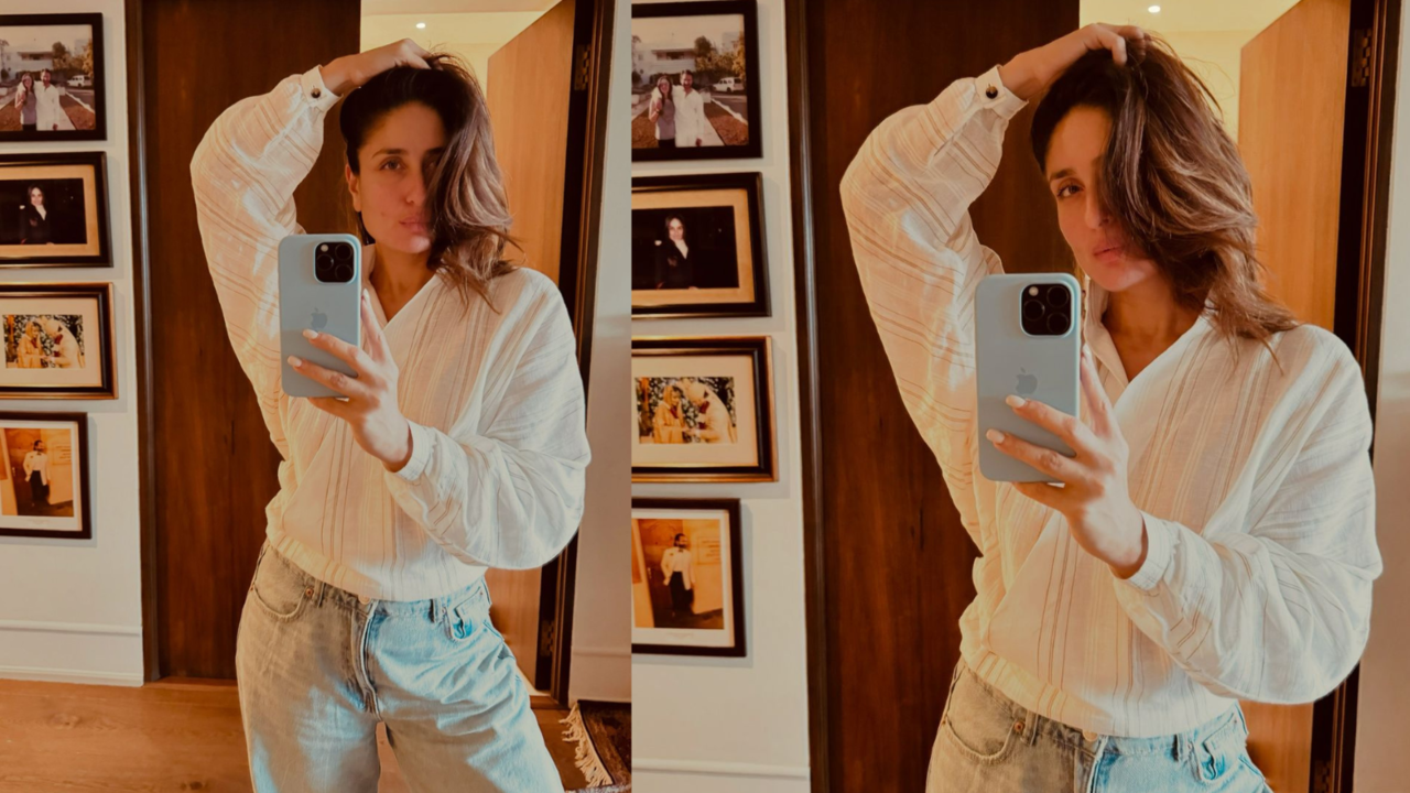 Kareena Kapoor Khan Treats Fans To 'Pouty And Demure' Mirrorfies As She Hops On Viral Trend. Fans Go 'So Cute Bebo'