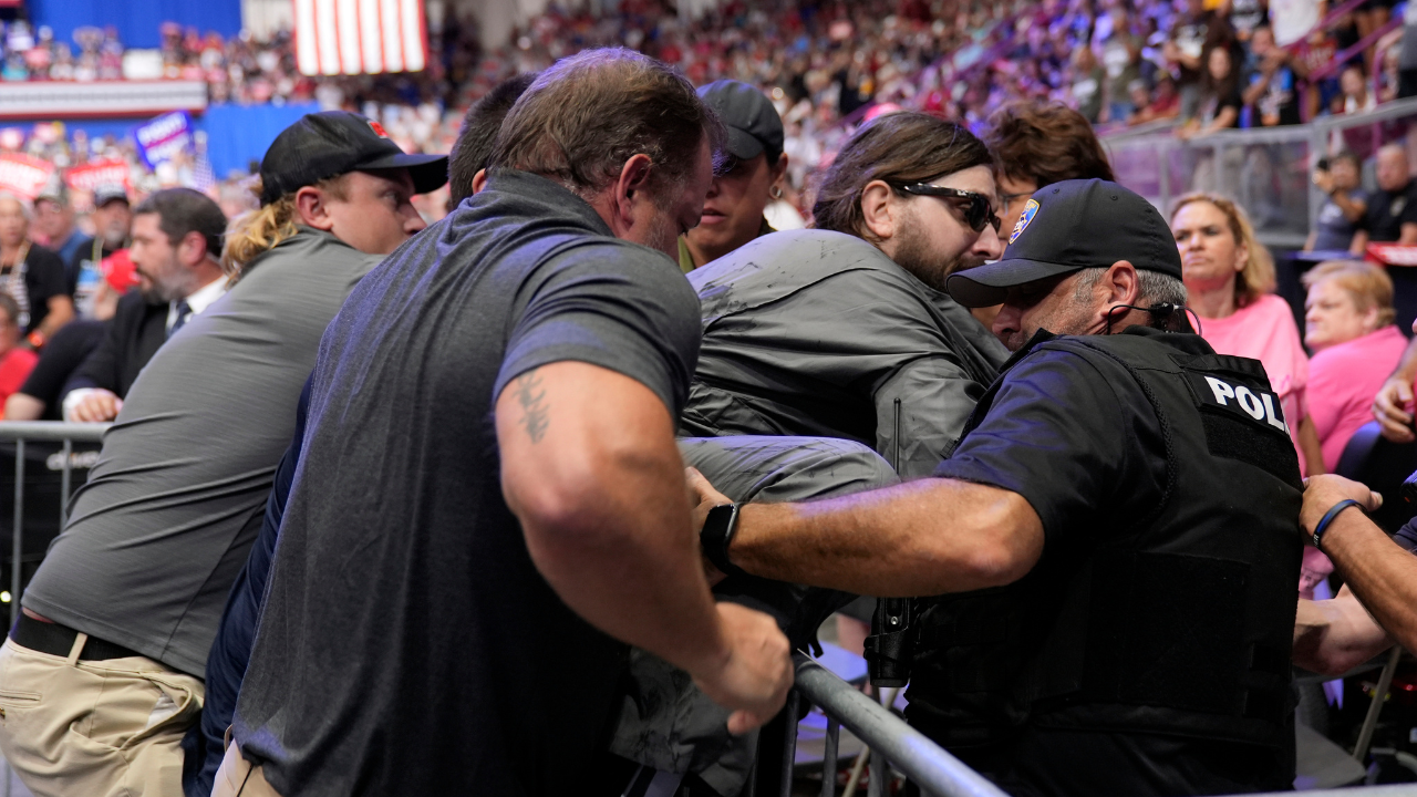 Man Storms Trump Pa Rally