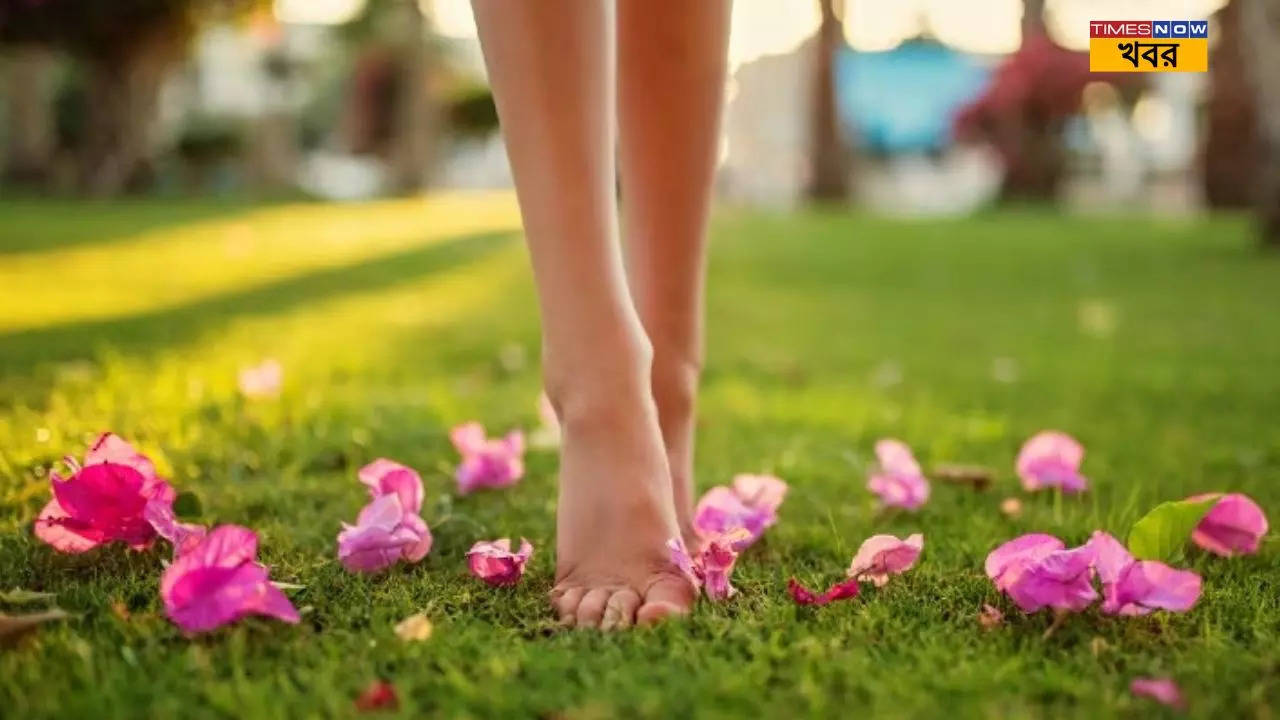 womens health unleash the amazing health benefits of walking barefoot on grass for 10 minutes only