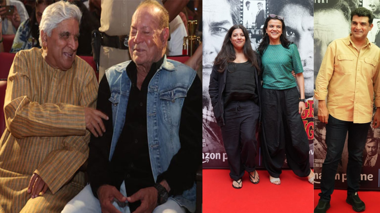 Sholay Screening: 'Angry Young Men' Salim Khan-Javed Akhtar, Zoya Akhtar, Siddharth Roy Kapur And More Attend