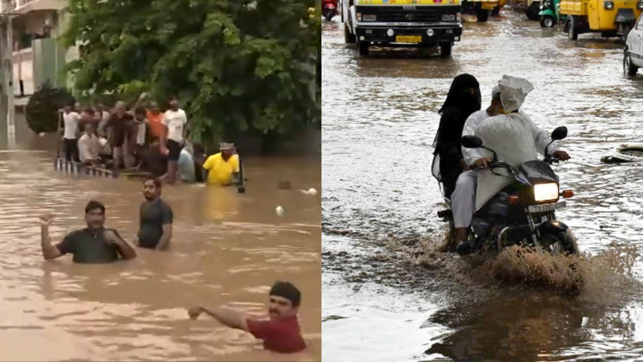 Heavy Rains Lash Parts Of Andhra Pradesh, Telangana