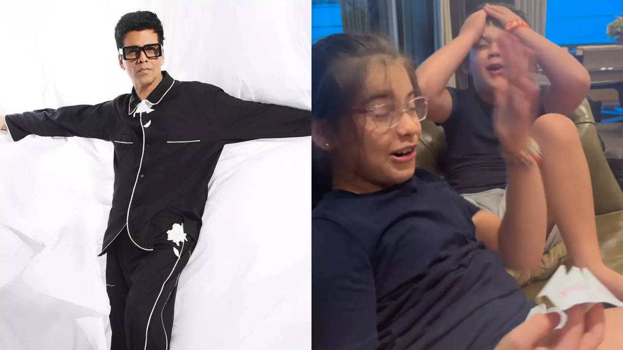 Karan Johar's Twins Yash And Roohi Hilariously Disapprove Of His Fashion, Call Athleisure A 'Night Suit'