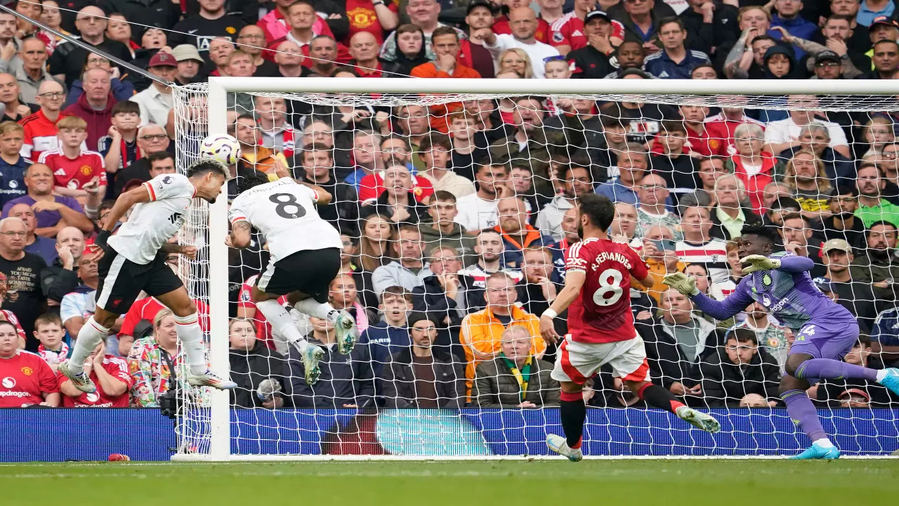 Luis Diaz scores Liverpool's opening goal