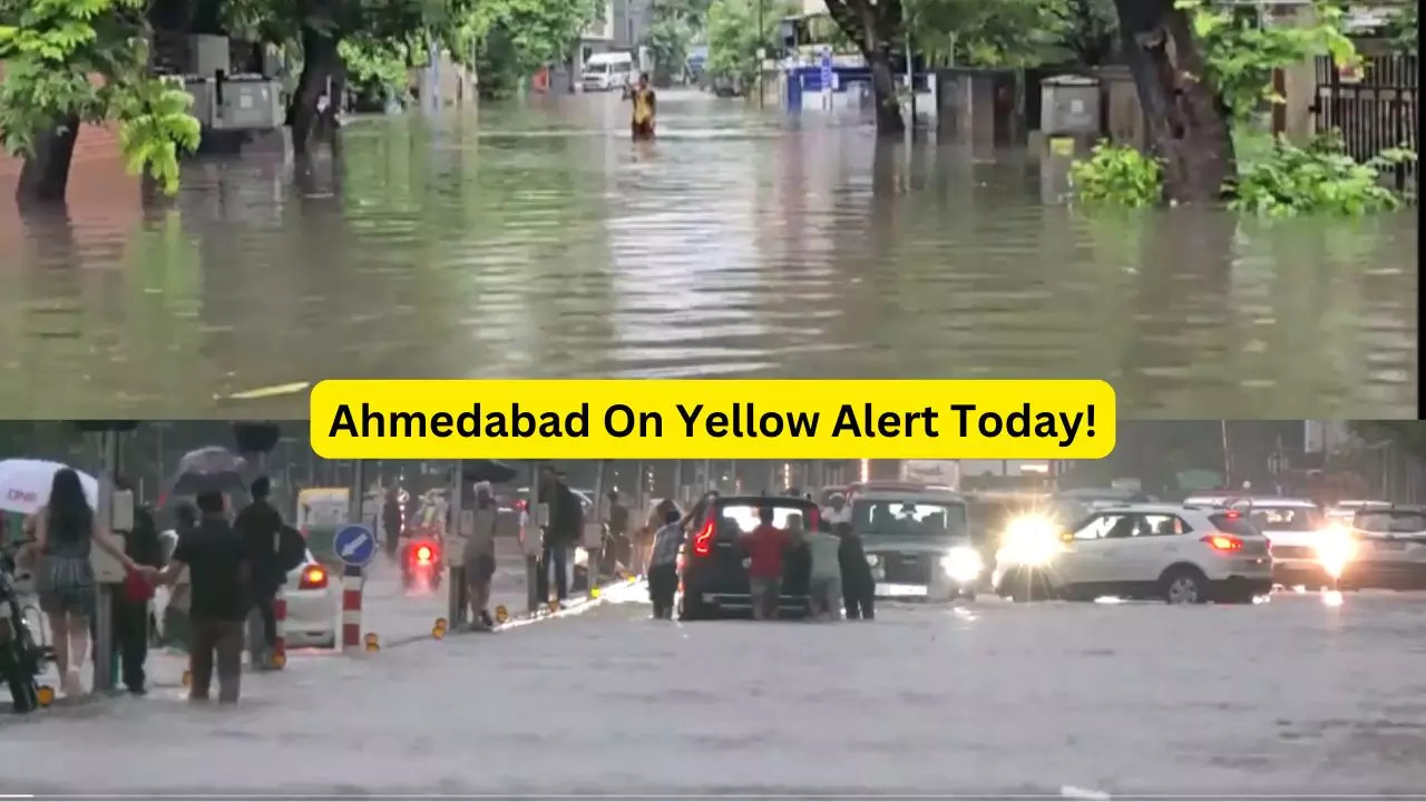 Waterlogging In Ahmedabad, Yellow Alert Today