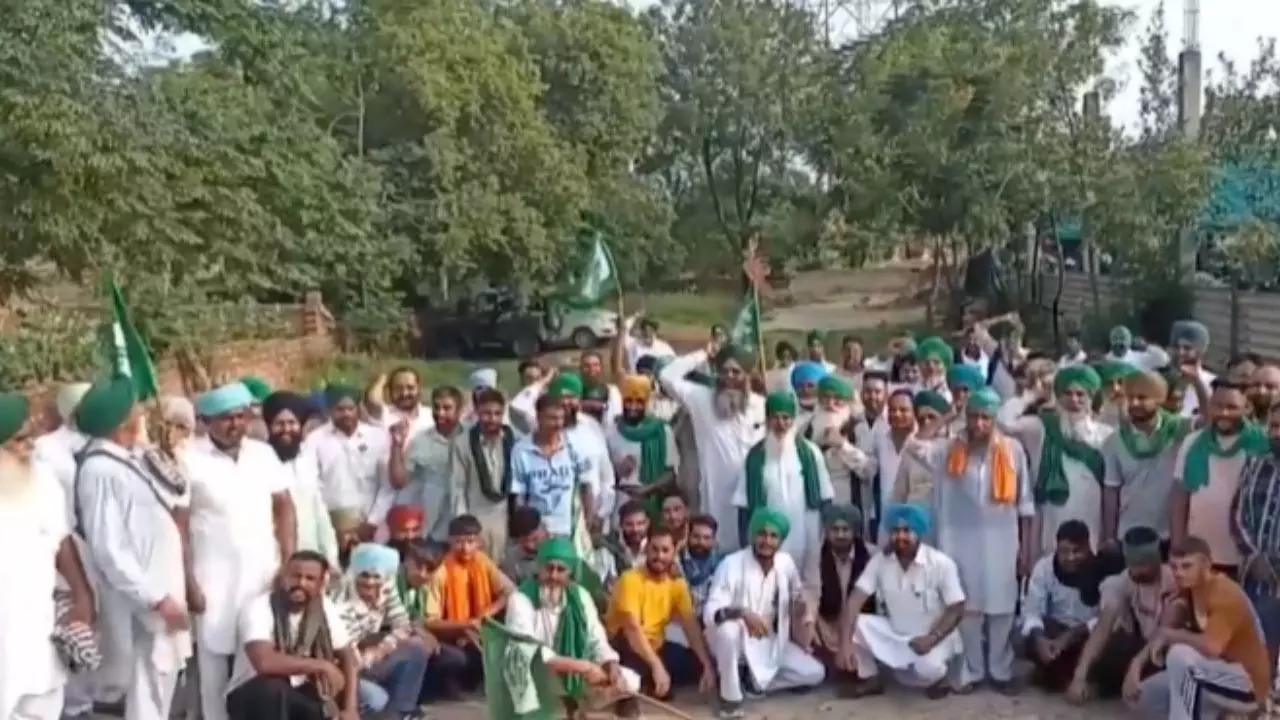 Farmers marching towards Chandigarh