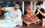 Karan Wahi Rithvikk Dhanjani Sculpt Eco-Friendly Ganpati Ahead Of Ganesh Chaturthi