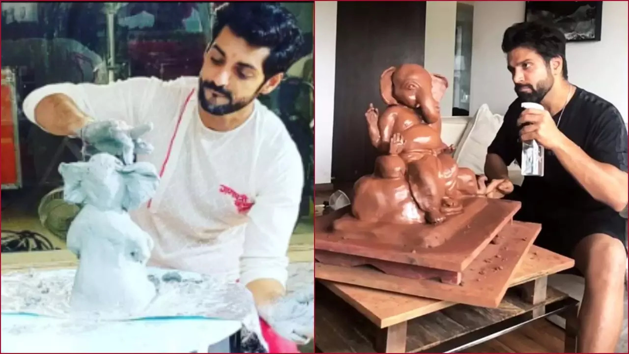 Karan Wahi, Rithvikk Dhanjani Sculpt Eco-Friendly Ganpati Ahead Of Ganesh Chaturthi