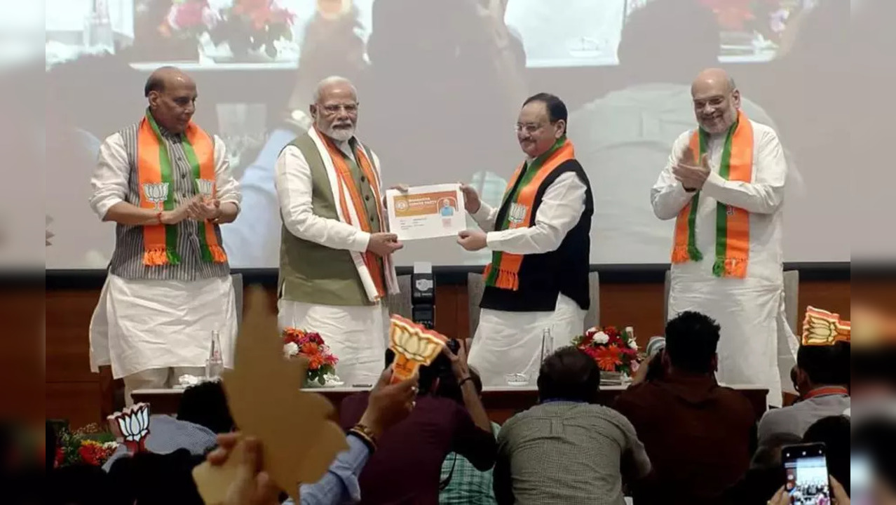 PM Modi launched the BJP National Membership Drive 2024 by taking new membership of the BJP in New Delhi.