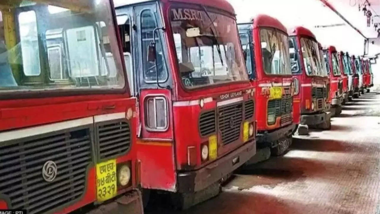 nearly 50% buses in pune not operating as maharashtra state road transport corporation bus workers go on strike