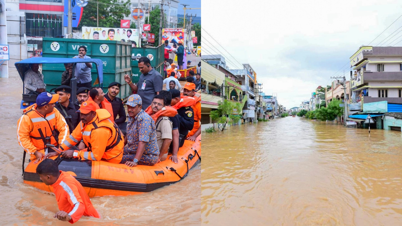 Unprecedented rainfall paralyses life in Andhra Pradesh