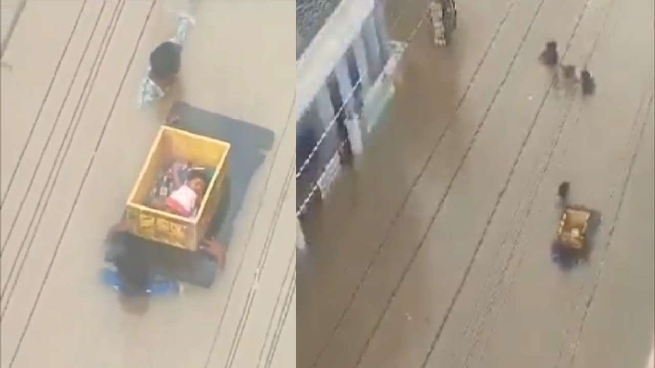 andhra pradesh floods baby tray