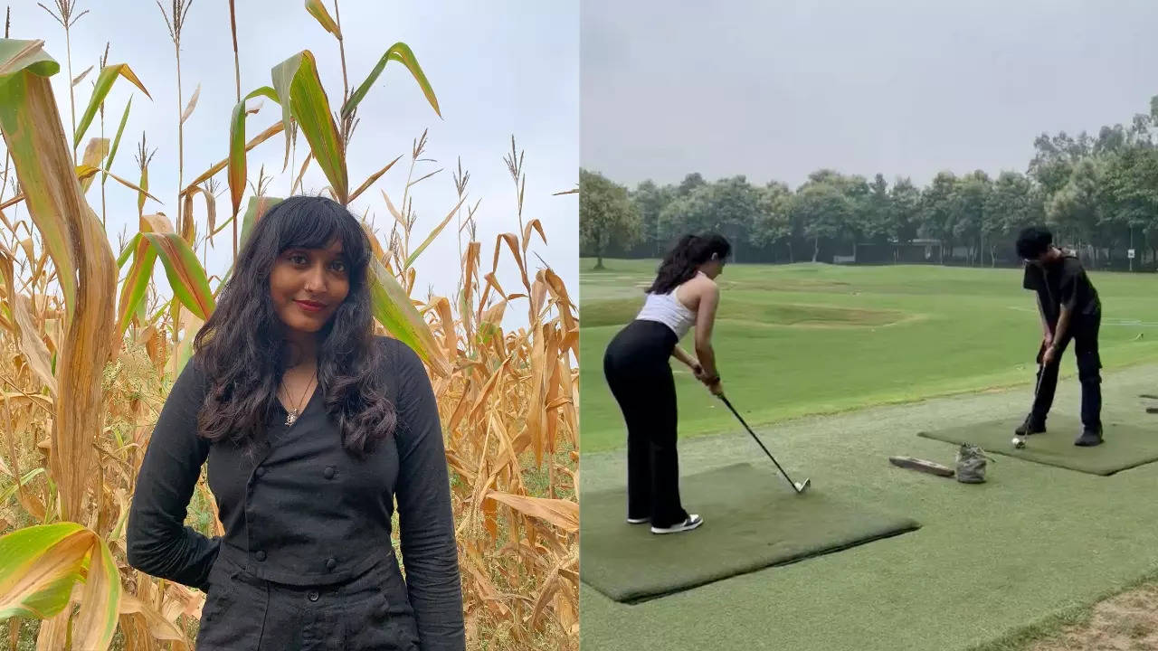 Disha Ravi was trolled for questioning the environmental cost of golf courses. | Atmos/@807Arnav/X