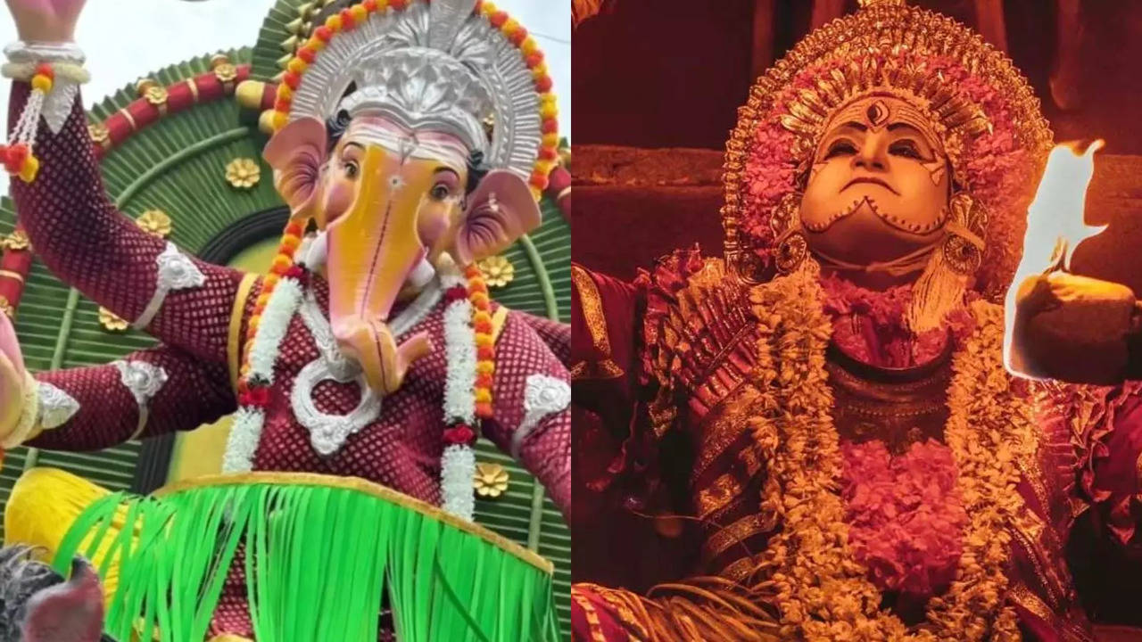 Ganesh Chaturthi 2024: Kantara Fever Hits Mumbai, Panjurli Daiva-Inspired Bappa Idols Grab Eyeballs