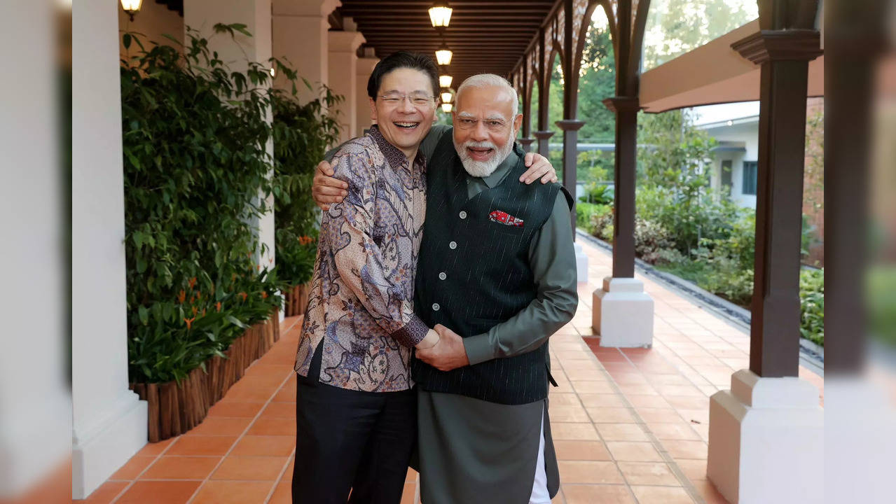 Singapore Prime Minister Lawrence Wong and PM Narendra Modi