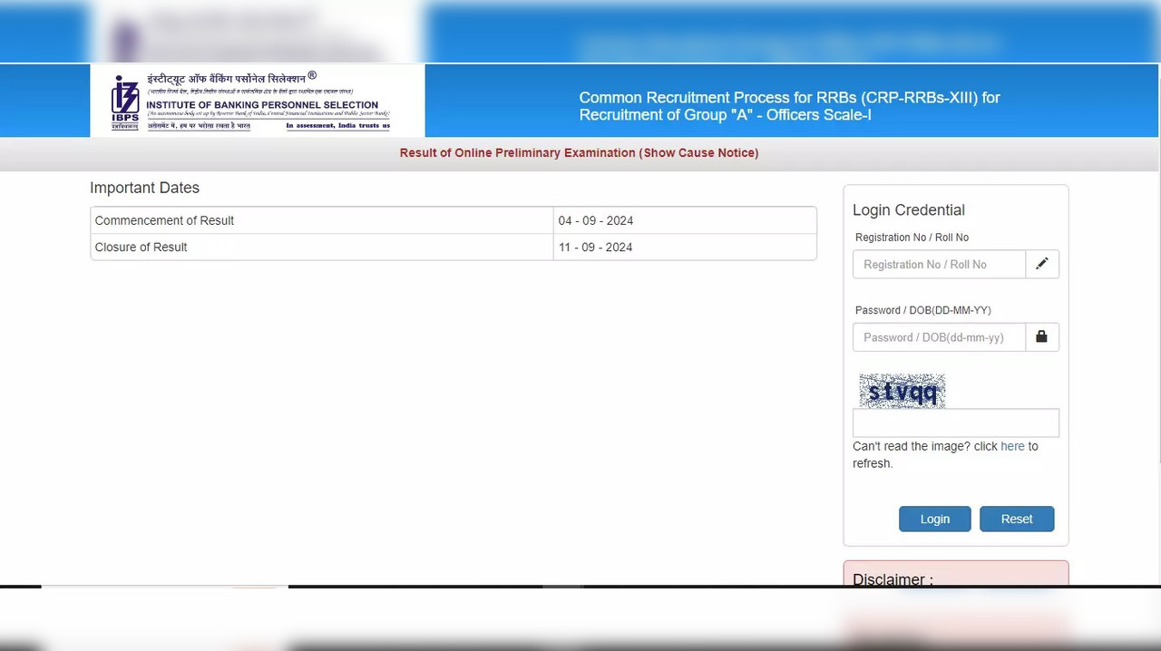 IBPS RRB PO Result 2024 Released on ibpsonline.ibps.in, Check RRB PO Prelims Result Here