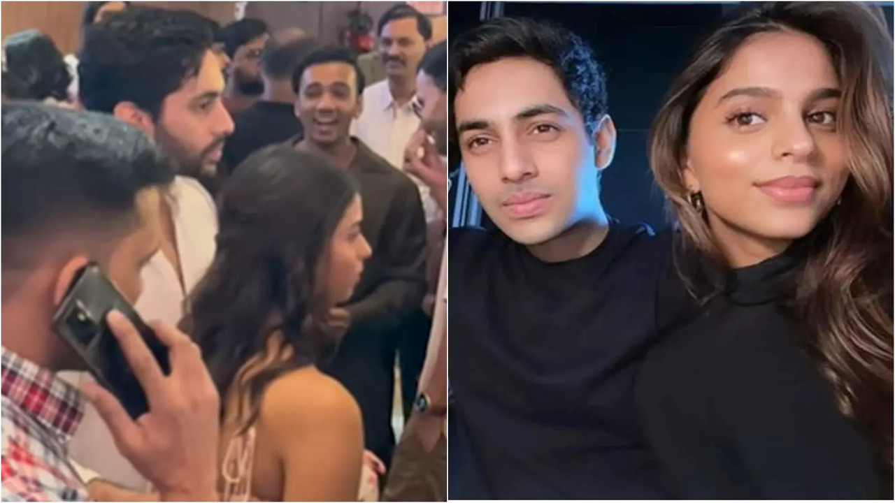 Suhana Khan and Agastya Nanda attended Call Me Bae's screening together.