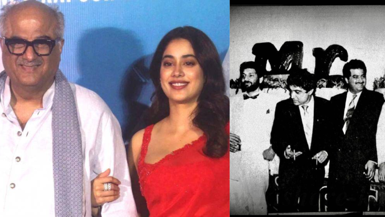 Janhvi Kapoor Calls Dad Boney Kapoor 'Handsome'As She Reacts To Old Pic Ft Sridevi From Mr India Premiere