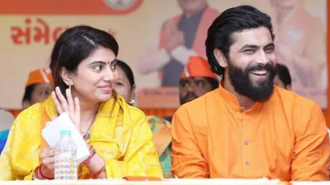 indian cricketer ravindra jadeja joins bjp wife shares his membership photo