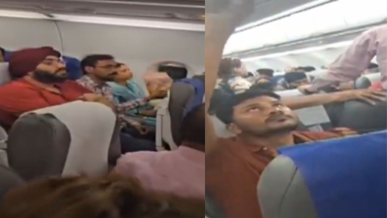 video ruckus on indigo delhi-varanasi flight as ac malfunctions leaving flyers panicked