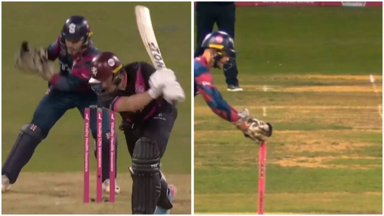 English Cricketer Does A Rishabh Pant In Vitality Blast! Rare No-Ball Proves To Be Costly : WATCH