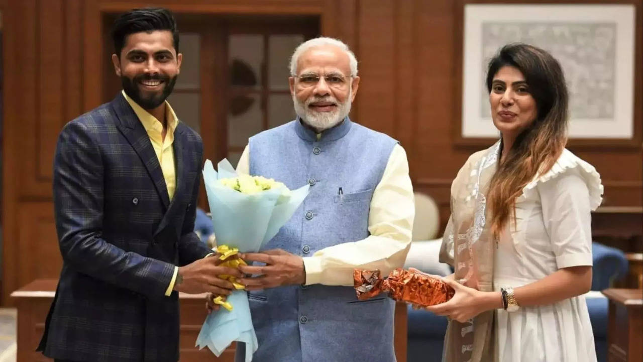 ravindra jadeja joins as official member of bjp wife shares card