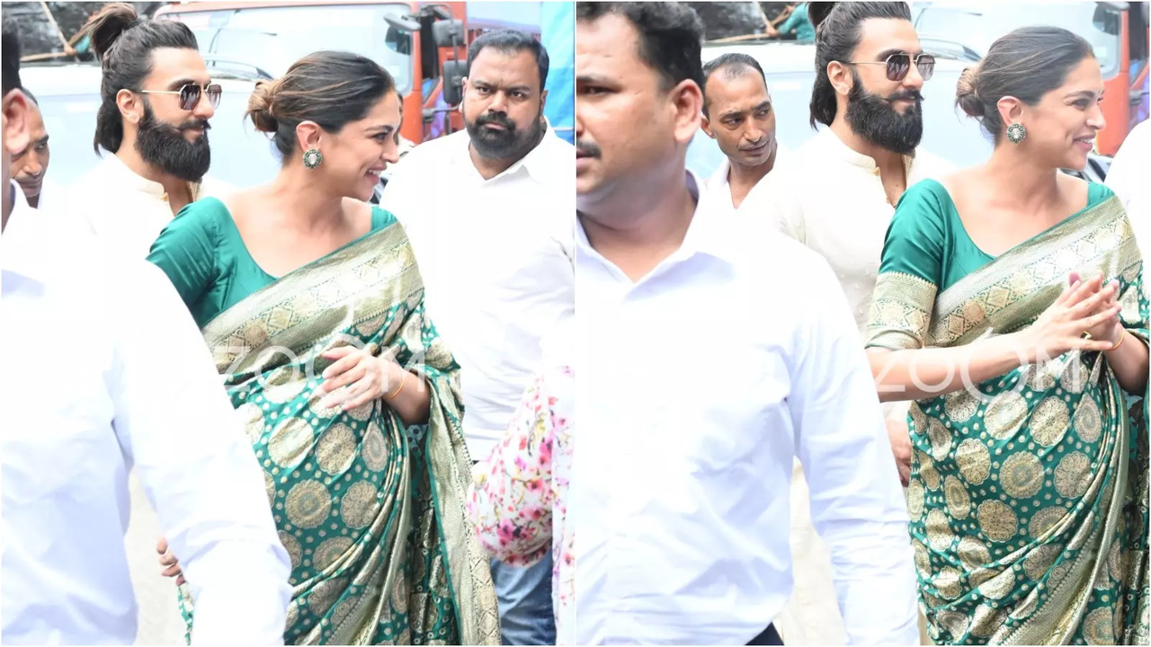 Deepika Padukone Seeks Blessings At Siddhivinayak Temple With Husband Ranveer Singh Ahead Of Baby's Arrival