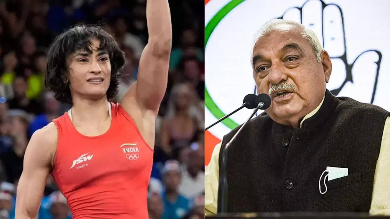 Vinesh Phogat and Bhupinder Singh Hooda