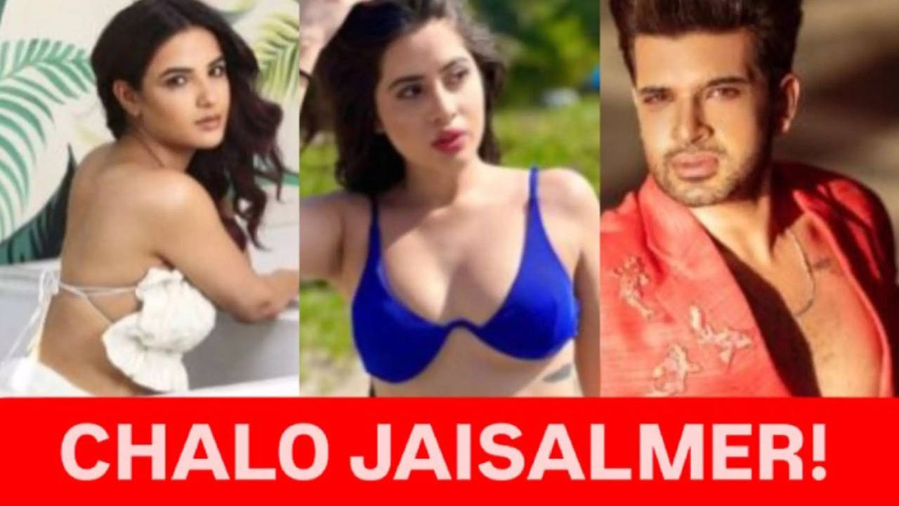 karan kundrra jasmin bhasin urfi javed fly out to jaisalmer here why exclusive