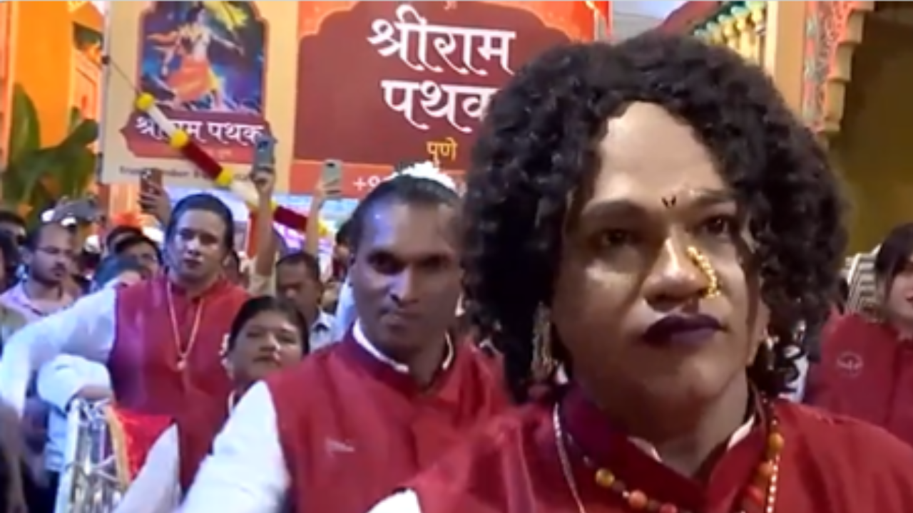 'shikhandi': maharashtra's 1st transgender dhol group performs at ganesh chaturthi celebration in pune - watch