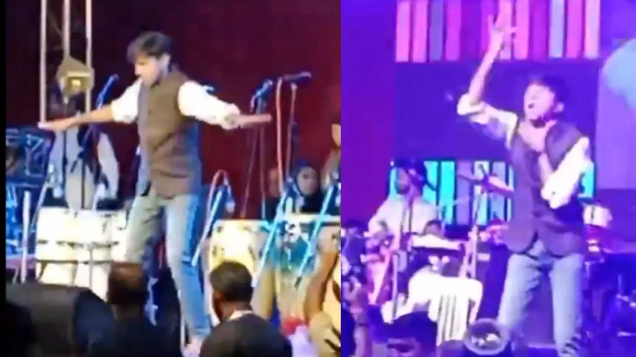 don't miss! bjp mla prashant bamb viral dance moves on amitabh bachchan's 'khaike paan banaras wala'