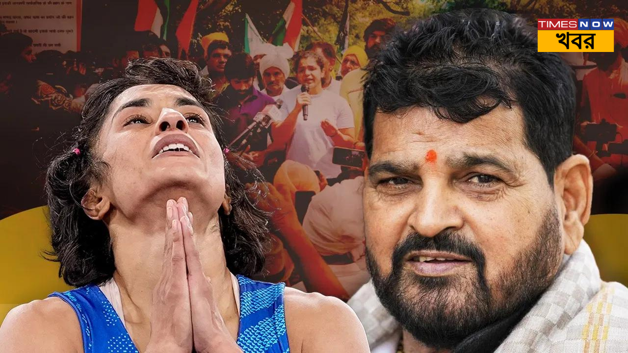 Brij Bhushan Sharan Singh and vinesh phogat