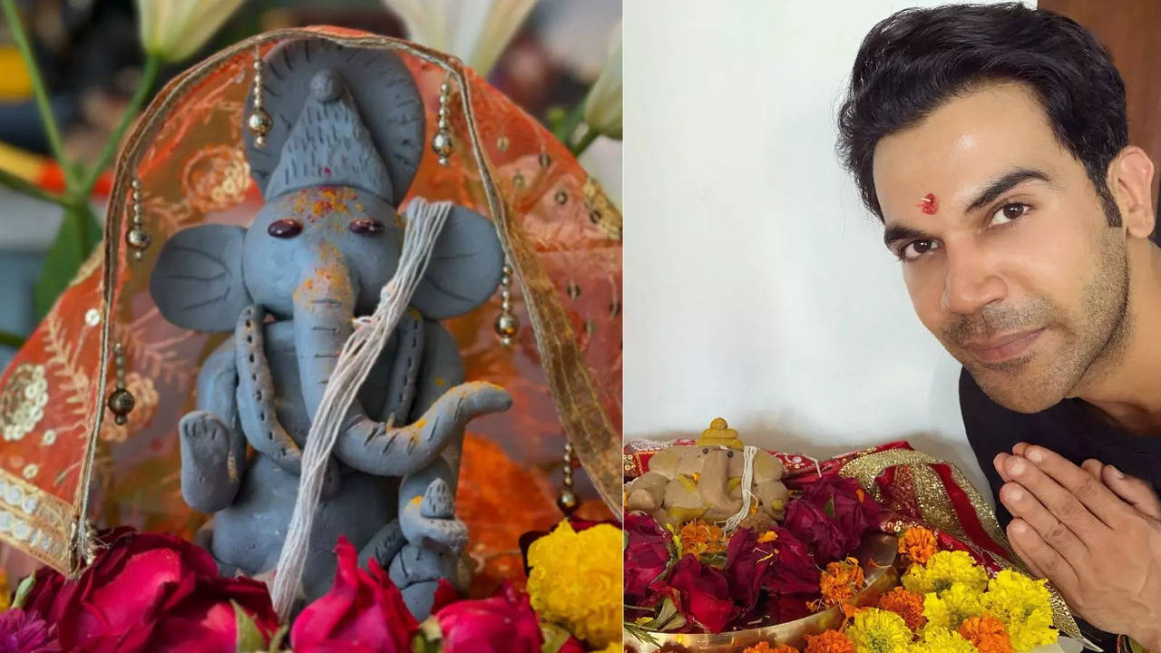 Rajkummar Rao Posts Pic Of 'Super Eco-Friendly Ganpati Ji'. Reveals He Made Ganesha Idol At Home