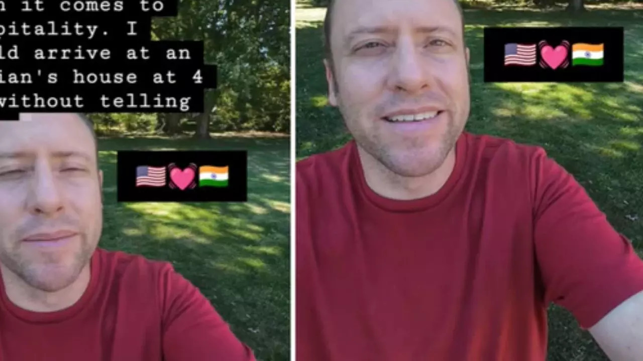 American Man in India Praises Indian Hospitality in Viral Video