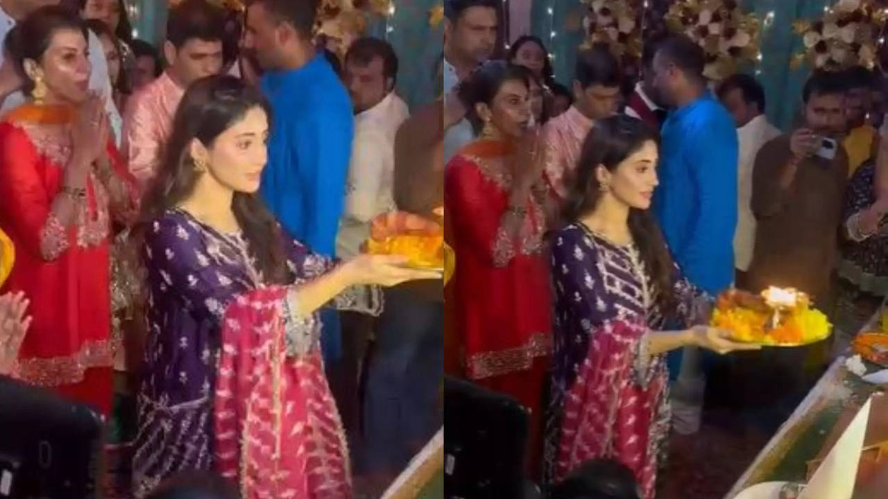 Ganesh Chaturthi 2024: Shivangi Joshi Does Arti On YRKKH Set Along With Rajan Shahi And Others - Watch