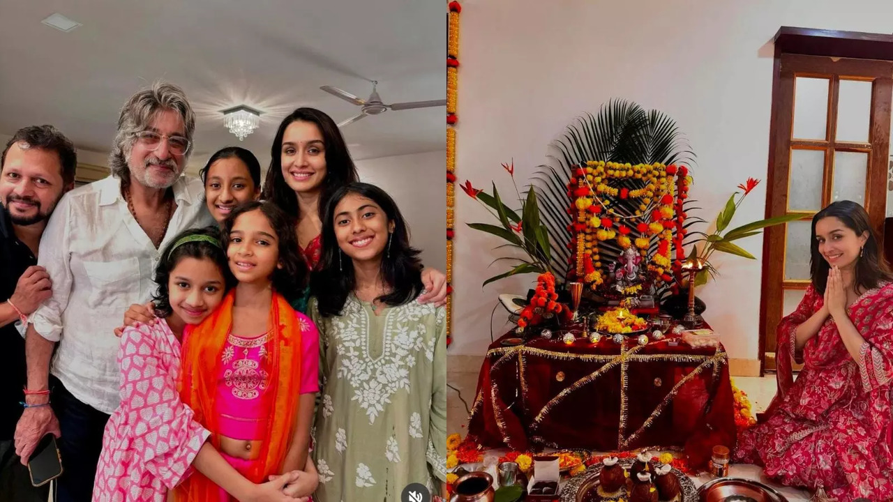 Shraddha Kapoor's Ganesh Chaturthi: It's All About Eating Modak, Posing With Bappa And Relishing Scrumptious Meal