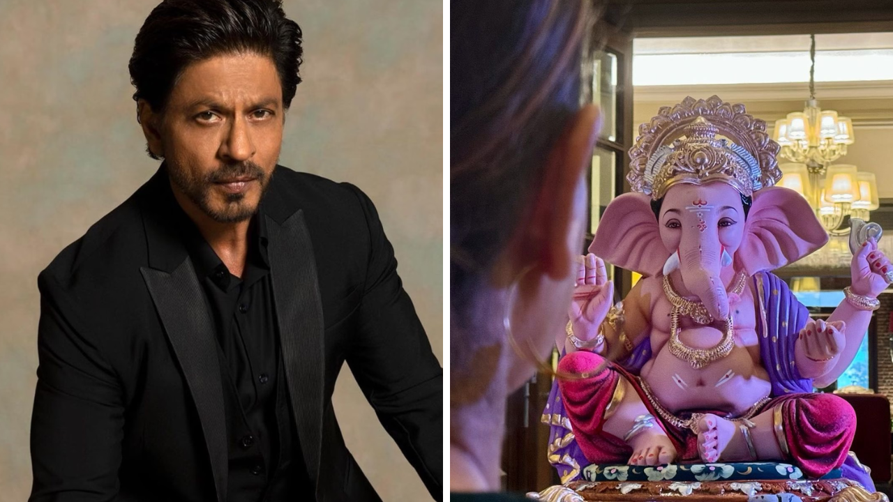 Shah Rukh Khan Welcomes Ganpati Bappa Home With Wife Gauri, Wishes Fans A Modak-Filled Ganesh Chaturthi