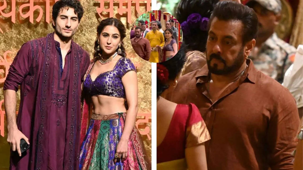 Did Sara Ali Khan Ignore Salman Khan At Ambani's Ganesh Chaturthi Celebration? Viral Video Raises Eyebrows