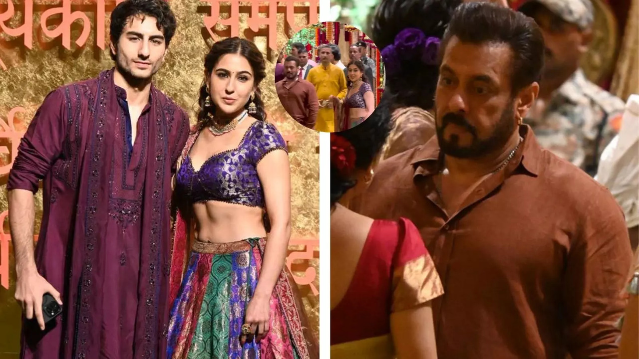 Did Sara Ali Khan Ignore Salman Khan At Ambani's Ganesh Chaturthi Celebration? Viral Video Raises Eyebrows